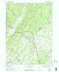 Download a high-resolution, GPS-compatible USGS topo map for Wurtsboro, NY (1990 edition)
