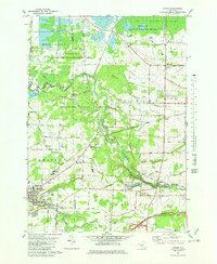 preview thumbnail of historical topo map of Akron, NY in 1981