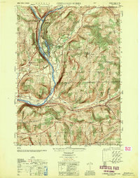 preview thumbnail of historical topo map of Broome County, NY in 1950