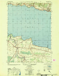 Download a high-resolution, GPS-compatible USGS topo map for Cleveland, NY (1951 edition)
