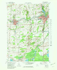 Download a high-resolution, GPS-compatible USGS topo map for Medina, NY (1981 edition)
