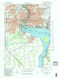 Download a high-resolution, GPS-compatible USGS topo map for Niagara Falls, NY (1981 edition)