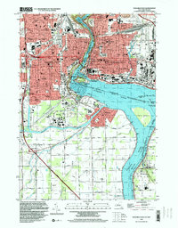 Download a high-resolution, GPS-compatible USGS topo map for Niagara Falls, NY (1999 edition)