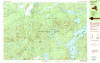 Download a high-resolution, GPS-compatible USGS topo map for Piercefield, NY (1990 edition)