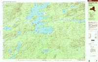 Download a high-resolution, GPS-compatible USGS topo map for Raquette Lake, NY (1999 edition)