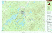 Download a high-resolution, GPS-compatible USGS topo map for Saranac Lake, NY (2001 edition)
