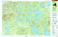 Download a high-resolution, GPS-compatible USGS topo map for Upper Saranac Lake, NY (2001 edition)