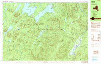 preview thumbnail of historical topo map of Hamilton County, NY in 1990