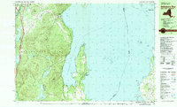 Download a high-resolution, GPS-compatible USGS topo map for Willsboro Bay, NY (1981 edition)