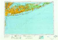 1954 Map of New York, 1971 Print