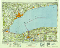 preview thumbnail of historical topo map of Niagara County, NY in 1952