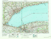 preview thumbnail of historical topo map of Niagara County, NY in 1965