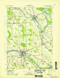 preview thumbnail of historical topo map of Baldwinsville, NY in 1943