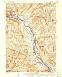 preview thumbnail of historical topo map of Broome County, NY in 1942