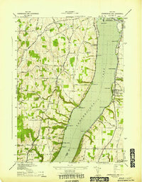 Download a high-resolution, GPS-compatible USGS topo map for Canandaigua Lake, NY (1942 edition)