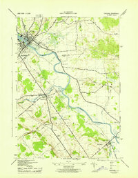 preview thumbnail of historical topo map of Carthage, NY in 1943