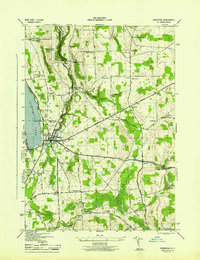 Download a high-resolution, GPS-compatible USGS topo map for Cazenovia, NY (1944 edition)