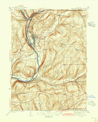 Download a high-resolution, GPS-compatible USGS topo map for Chenango Forks, NY (1942 edition)
