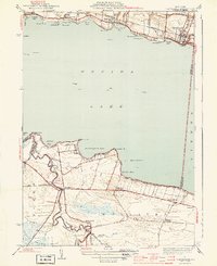 Download a high-resolution, GPS-compatible USGS topo map for Cleveland, NY (1944 edition)