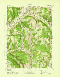 preview thumbnail of historical topo map of Cortland County, NY in 1944