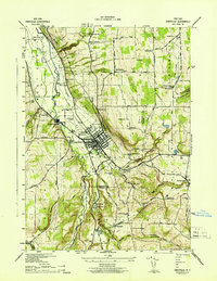 Download a high-resolution, GPS-compatible USGS topo map for Dansville, NY (1942 edition)