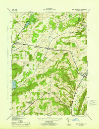 Download a high-resolution, GPS-compatible USGS topo map for East Springfield, NY (1945 edition)