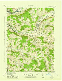 Download a high-resolution, GPS-compatible USGS topo map for Franklin, NY (1945 edition)