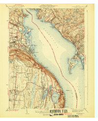 preview thumbnail of historical topo map of Rockland County, NY in 1943