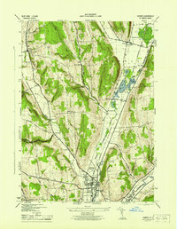 preview thumbnail of historical topo map of Cortland County, NY in 1944