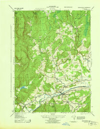 Download a high-resolution, GPS-compatible USGS topo map for Kerhonkson, NY (1943 edition)