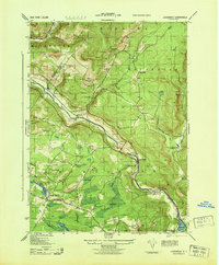 Download a high-resolution, GPS-compatible USGS topo map for Lackawack, NY (1943 edition)