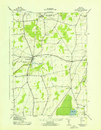 preview thumbnail of historical topo map of Jefferson County, NY in 1943