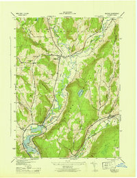 Download a high-resolution, GPS-compatible USGS topo map for Milford, NY (1945 edition)