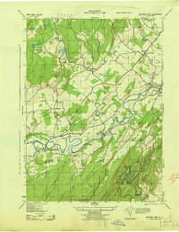 Download a high-resolution, GPS-compatible USGS topo map for Mohonk Lake, NY (1943 edition)