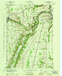 Download a high-resolution, GPS-compatible USGS topo map for Mount Morris, NY (1944 edition)