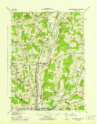 preview thumbnail of historical topo map of Chenango County, NY in 1945