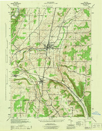 Download a high-resolution, GPS-compatible USGS topo map for Nunda, NY (1944 edition)