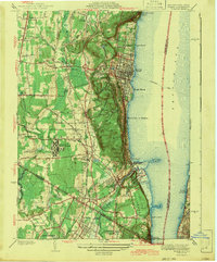 Download a high-resolution, GPS-compatible USGS topo map for Nyack, NY (1943 edition)