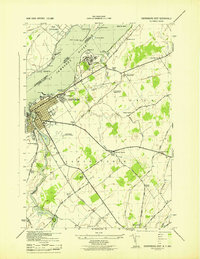 1943 Map of Ogdensburg, NY