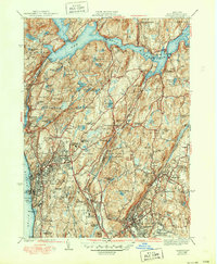 Download a high-resolution, GPS-compatible USGS topo map for Ossining, NY (1950 edition)