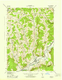 Download a high-resolution, GPS-compatible USGS topo map for Otego, NY (1945 edition)