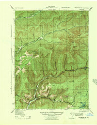 Download a high-resolution, GPS-compatible USGS topo map for Peekamoose Mountain, NY (1943 edition)
