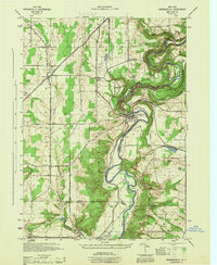 Download a high-resolution, GPS-compatible USGS topo map for Portageville, NY (1944 edition)