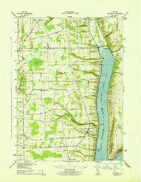 Download a high-resolution, GPS-compatible USGS topo map for Pulteney, NY (1942 edition)