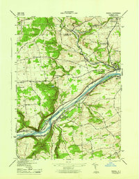 Download a high-resolution, GPS-compatible USGS topo map for Randall, NY (1946 edition)