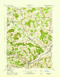 Download a high-resolution, GPS-compatible USGS topo map for Richmondville, NY (1945 edition)