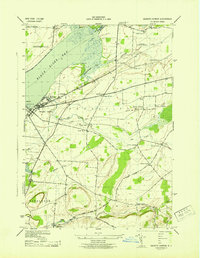 preview thumbnail of historical topo map of Sackets Harbor, NY in 1943