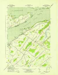 Download a high-resolution, GPS-compatible USGS topo map for Sawmill Bay, NY (1942 edition)
