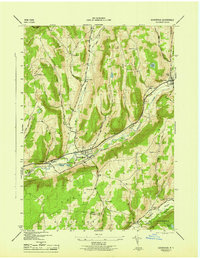 Download a high-resolution, GPS-compatible USGS topo map for Schenevus, NY (1945 edition)