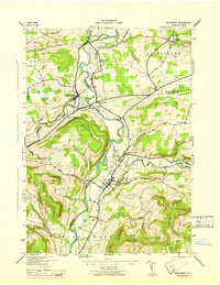 preview thumbnail of historical topo map of Schoharie County, NY in 1946